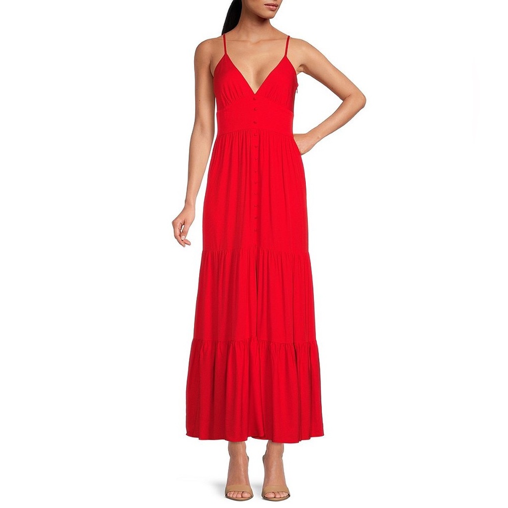 Gianni Bini Josie Tier Swing Maxi Sundress